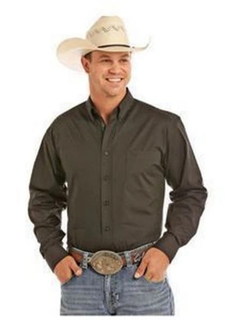 Panhandle Select Black-Button Down Shirt