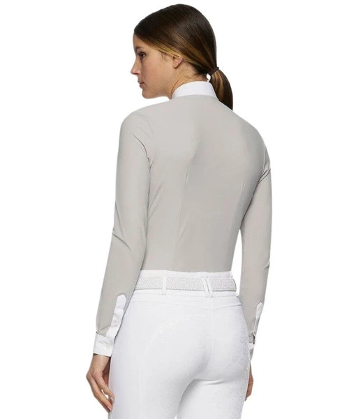 Cavalleria Toscana Crochet Bib Long Sleeve Shirt