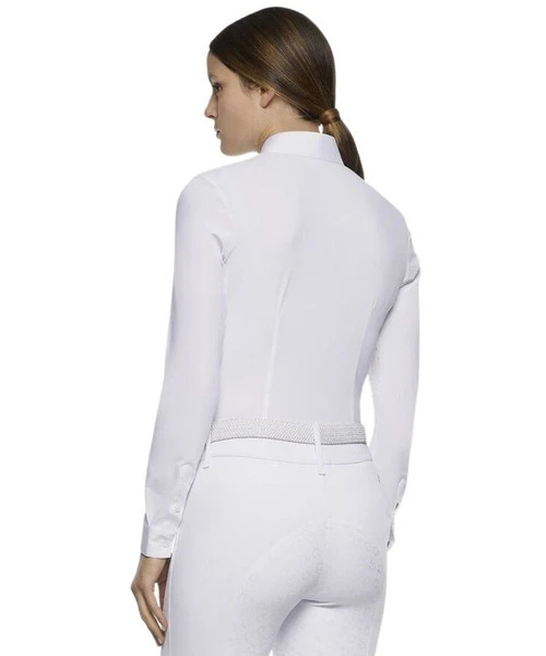 Cavalleria Toscana Crochet Bib Long Sleeve Shirt - Image 3