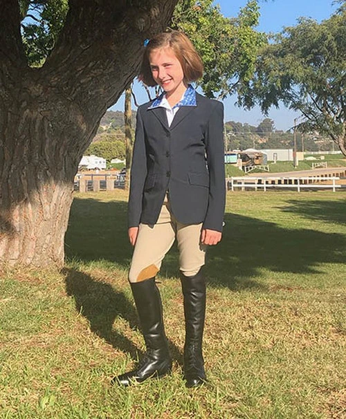 Girls Tailored Sportsman Trophy Hunter Breeches Side Zip - Image 5