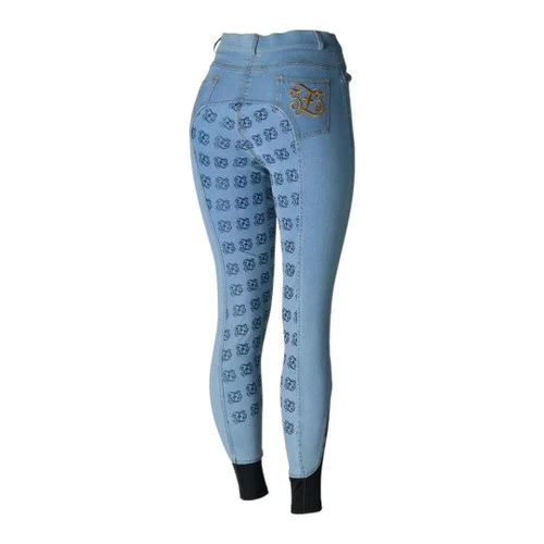 Horze Jessie Denim Full Grip Breeches - Image 5