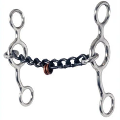 Reinsman Jr Cowhorse Chain Mouth Bit With Pacifiers