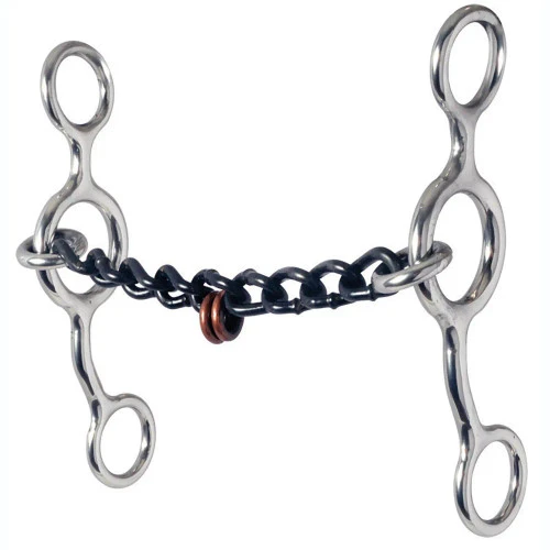 Reinsman Jr Cowhorse Chain Mouth Bit With Pacifiers