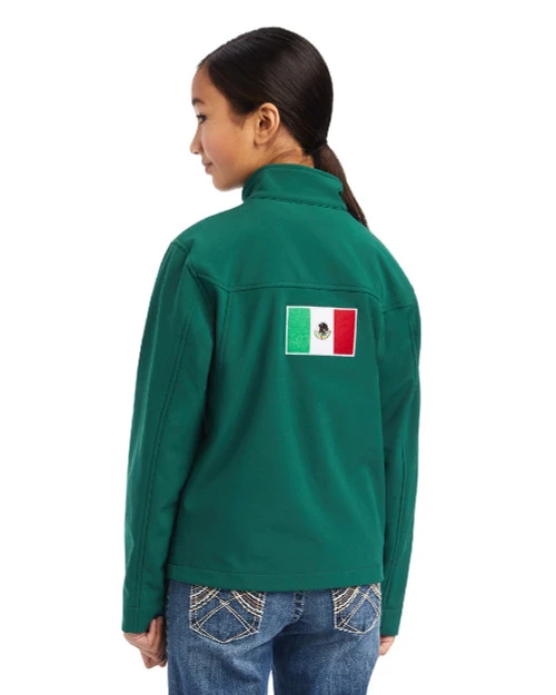 Kids Ariat Team Softshell Mexico Jacket - Image 2