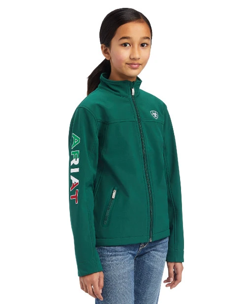 Kids Ariat Team Softshell Mexico Jacket - Image 5