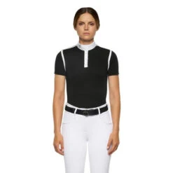 Cavalleria Toscana Pique Contour Polo Short Sleeve