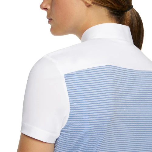 Cavalleria Toscana Seersucker Poplin Bib Shirt Short Sleeve - Image 3