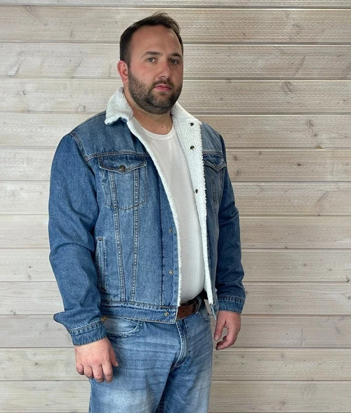 Men's Roper Sherpa Denim Jacket - Image 3