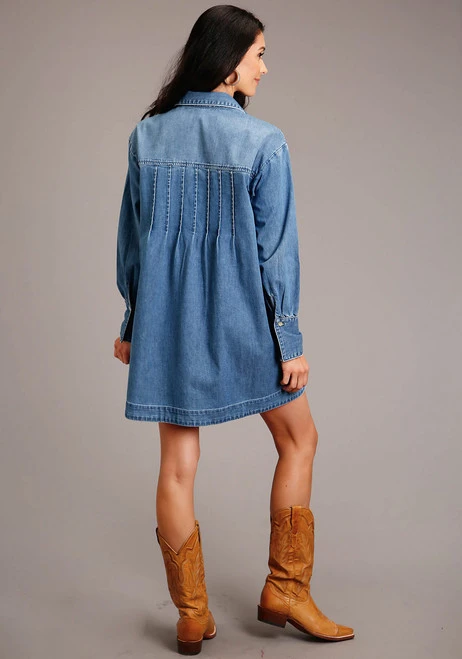 Stetson Denim Shirt Style Dress - Image 3