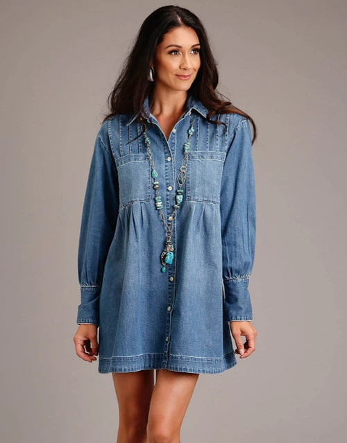 Stetson Denim Shirt Style Dress - Image 2
