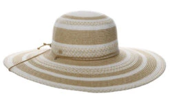 Capelli Yuri Striped Toyo Straw Hat