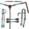 Circle Y Turquoise Round Up Wither Strap